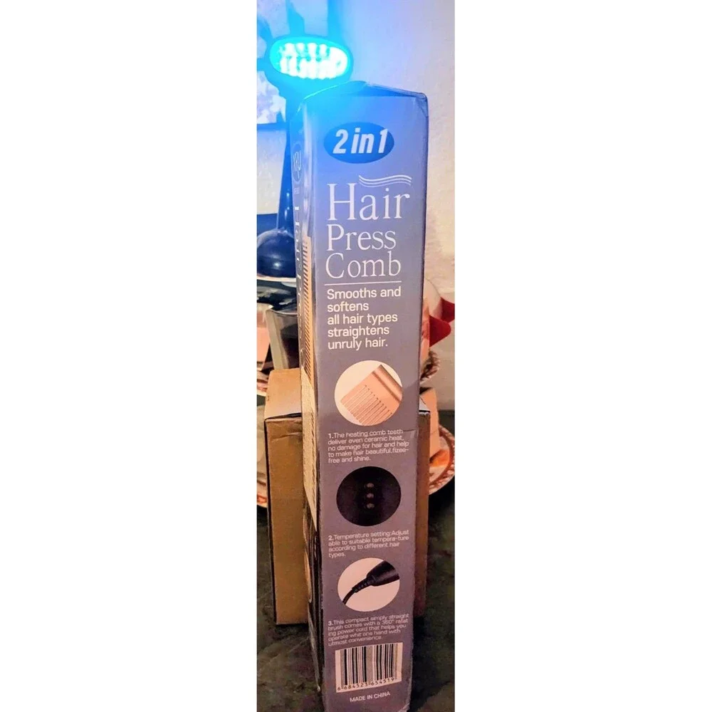 Electric Hair Pressing Comb Straightener Corded
